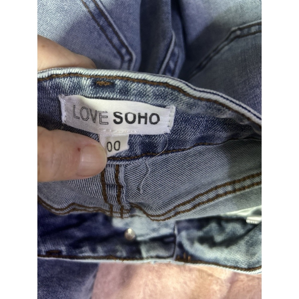 Love SOHO Jeans Womens 00 Light Wash Flare Bootcut Stretch Denim‎ Mid Rise - Picture 7 of 7